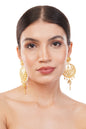 032 Sun and Moon 1Gm Gold Earrings