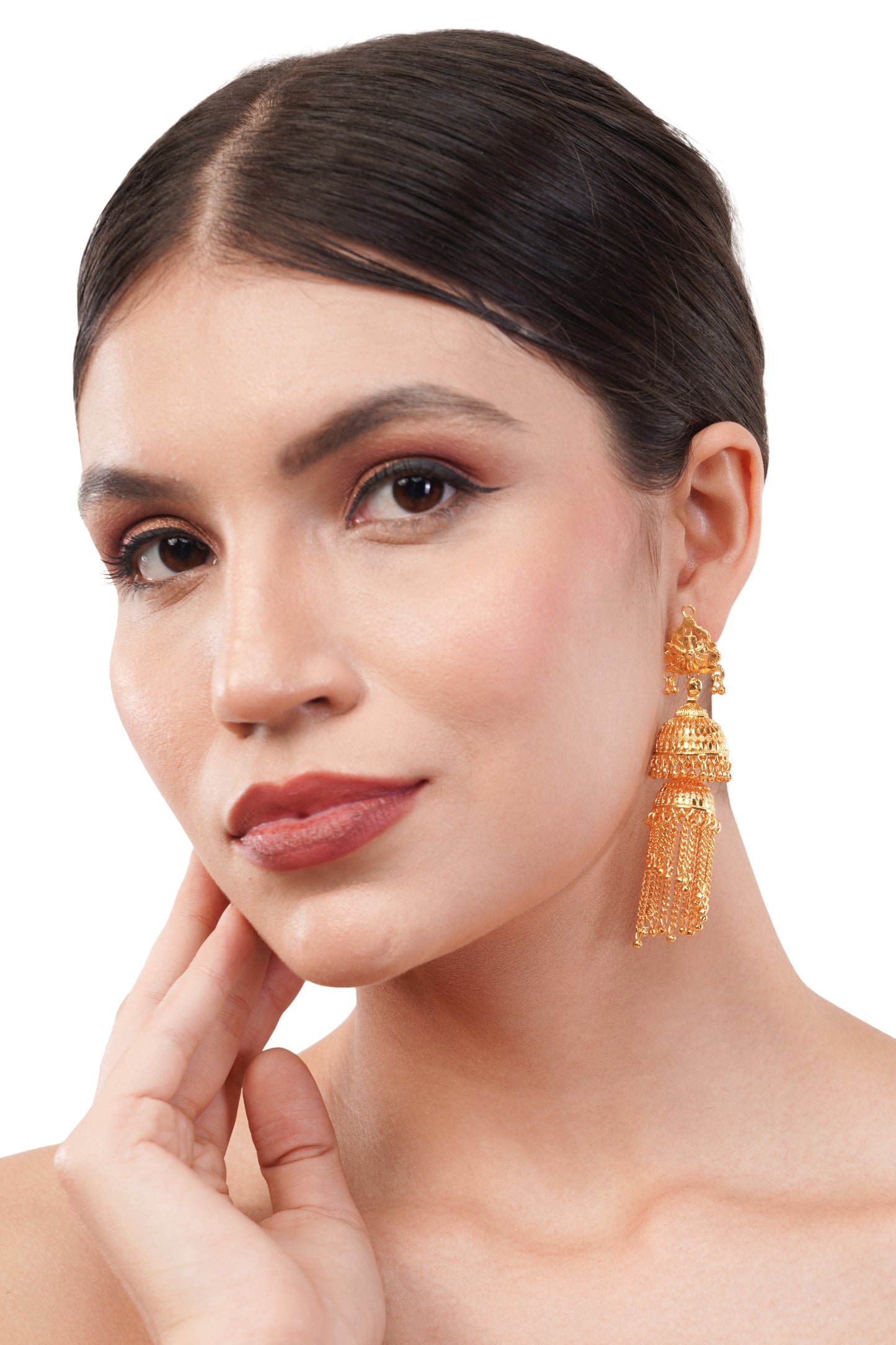 030 1Gm Gold-Plated Jhumki Earrings Set