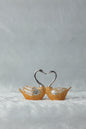 Gold and Silver plated Love Birds