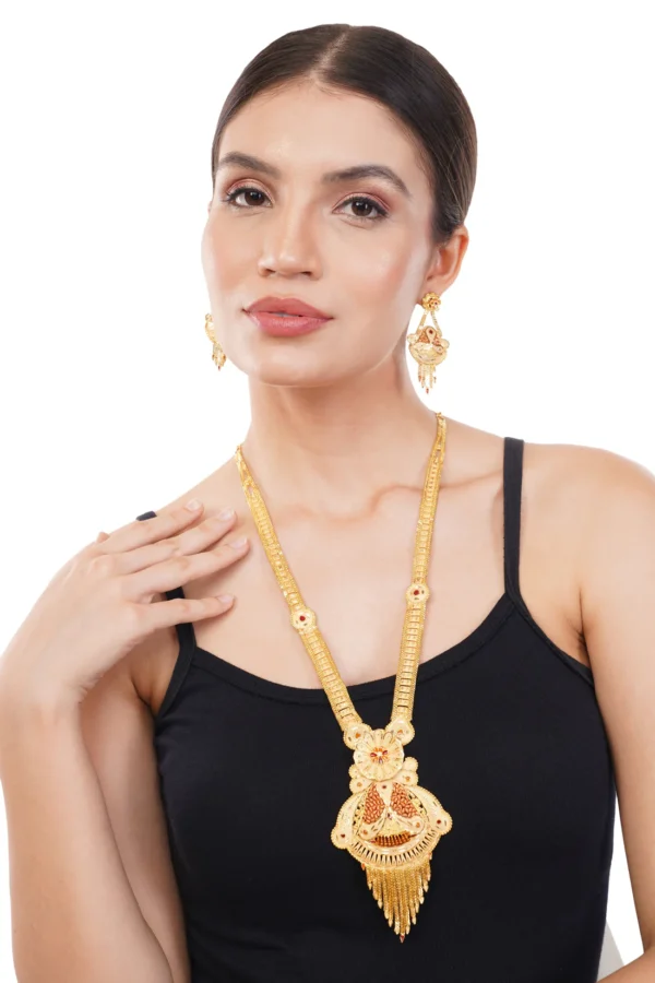 1 gm gold rani haar necklace