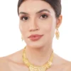 1Gm Gold Haar Necklace and Earring Set