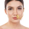 1Gm Gold Nose Ring with Long Chain