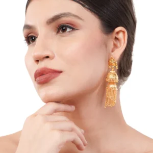 1Gm Gold-Plated Jhumki Earrings Set