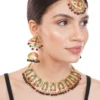 1Gm Gold Plated Necklace and Earring Set