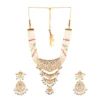 Gold Plated Freshwater Pearl and Crystal Necklace set