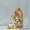 Gold and Silver Plated Matte Finish Ganesh Ji