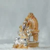 Gold and Silver Plated Matte Finish Ganesh Ji