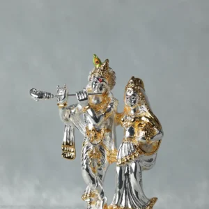 Gold and Silver Plated Radha Krishana Set