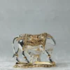 Gold and Silver plated Kamdhenu cow calf