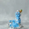 Makhan Chor silver plated with blue colour