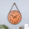 Numerical Leather Belt Clock