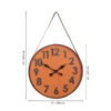 Numerical Leather Belt Clock