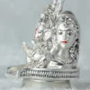 Premium Silver plated antique embery Finish Shivling with Shivji Family