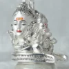 Premium Silver plated antique embery Finish Shivling with Shivji Family