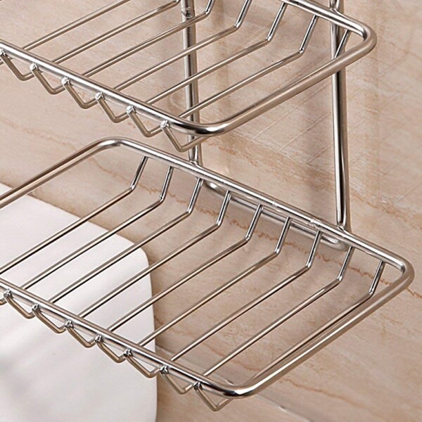 steel soap holder double layer