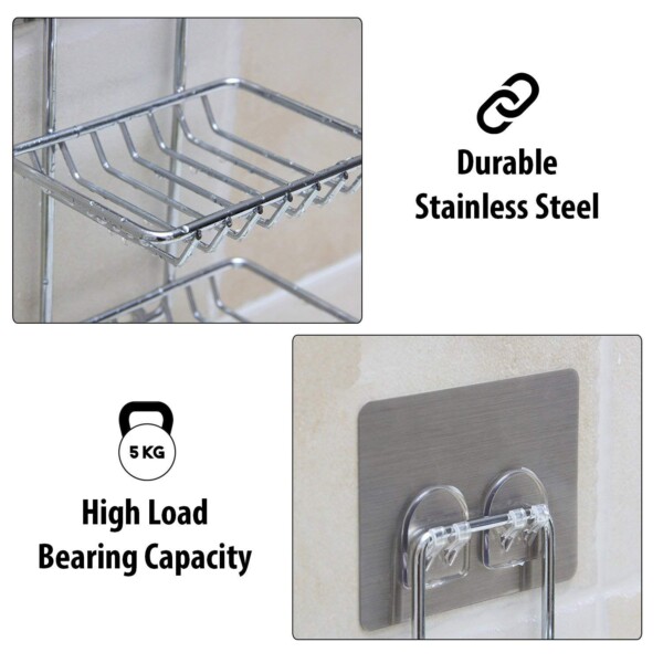 steel soap holder double layer