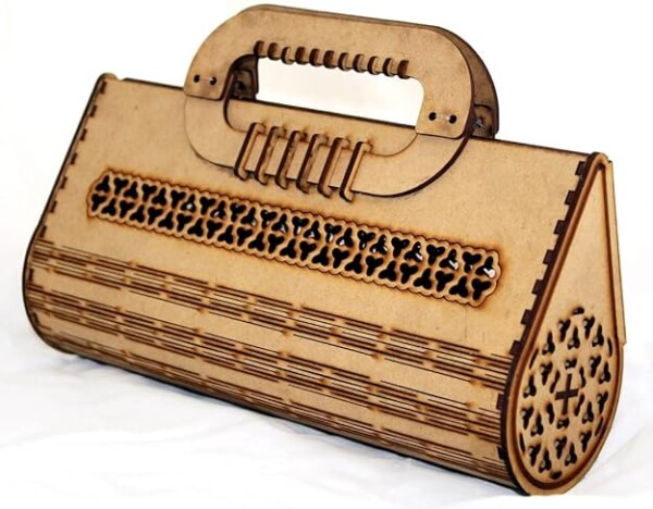 wooden purse