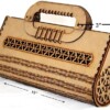 wooden purse