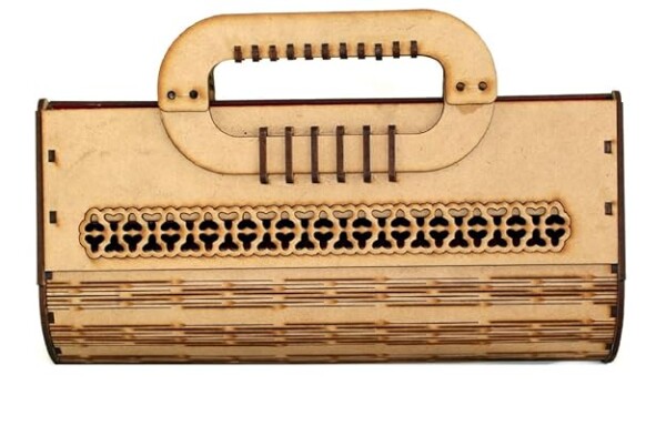 wooden purse