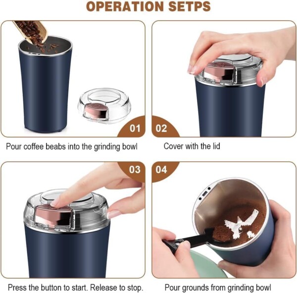 ELECTRIC COFFEE GRINDER MUG