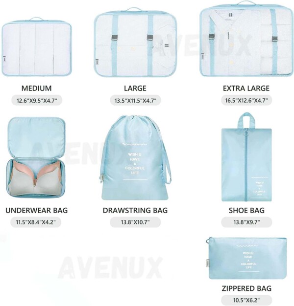 7 PCS TOILETRY BAG