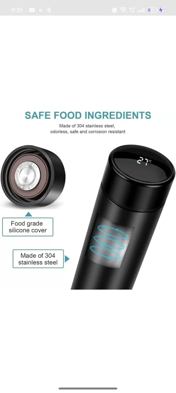 Digital Temperature Water Bottle